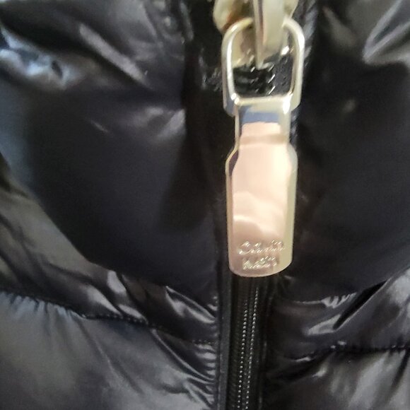Calvin Klein Women’s Black Puffer Jacket Down Blend Insulated Hooded SZ L *READ* - Picture 8 of 9